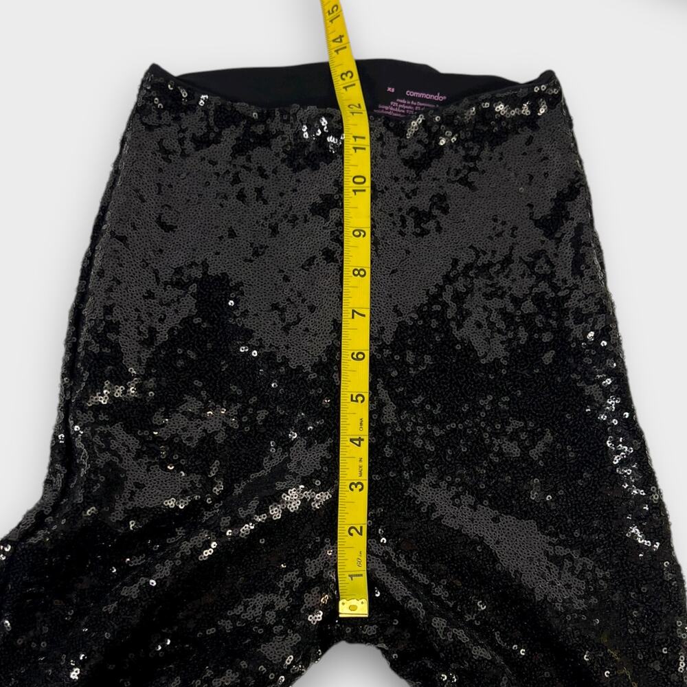 Commando Sequin Flare Leggings Black Size XS - Picture 7 of 7